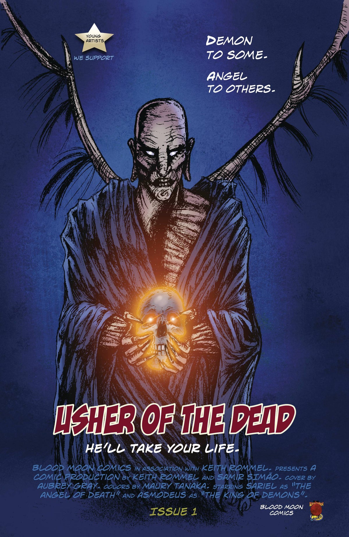 Blood Moon Comics Llc Comic Books USHER OF THE DEAD #1 CVR B GRAY HOMAGE VAR (MR) 85003206403300121 JAN221298