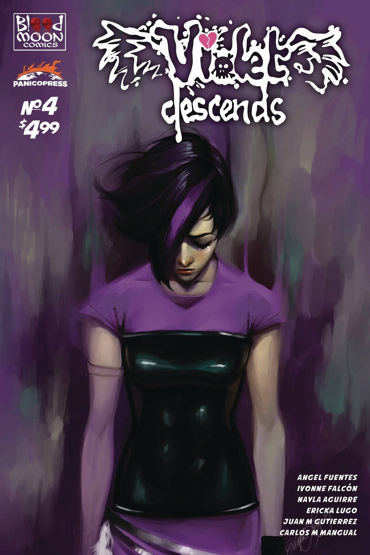 BLOOD MOON COMICS LLC Comic Books VIOLET DESCENDS #4 (OF 5) CVR A FALCON 85003206439200411 MAY231657