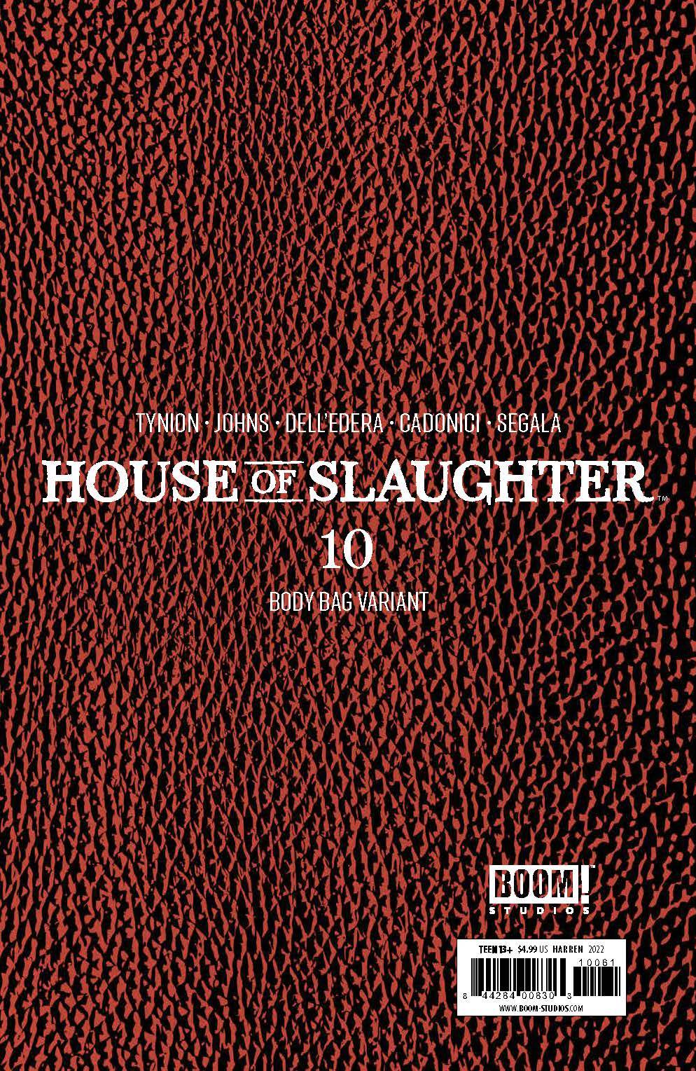 Boom! Studios Comic Books > Incentives HOUSE OF SLAUGHTER #10 CVR F 1:75 INCV HARREN 84428400830310061 AUG220325