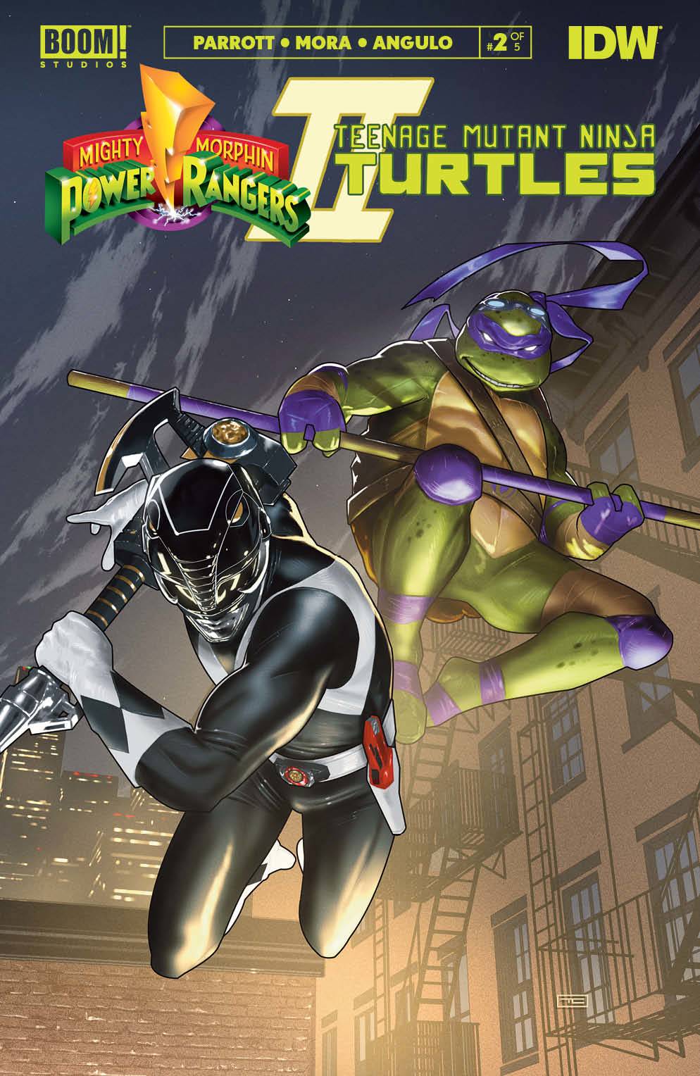 Boom! Studios Comic Books MMPR TMNT II #2 (OF 5) CVR E CARDSTOCK VAR CLARKE 84428400907202051 NOV220377