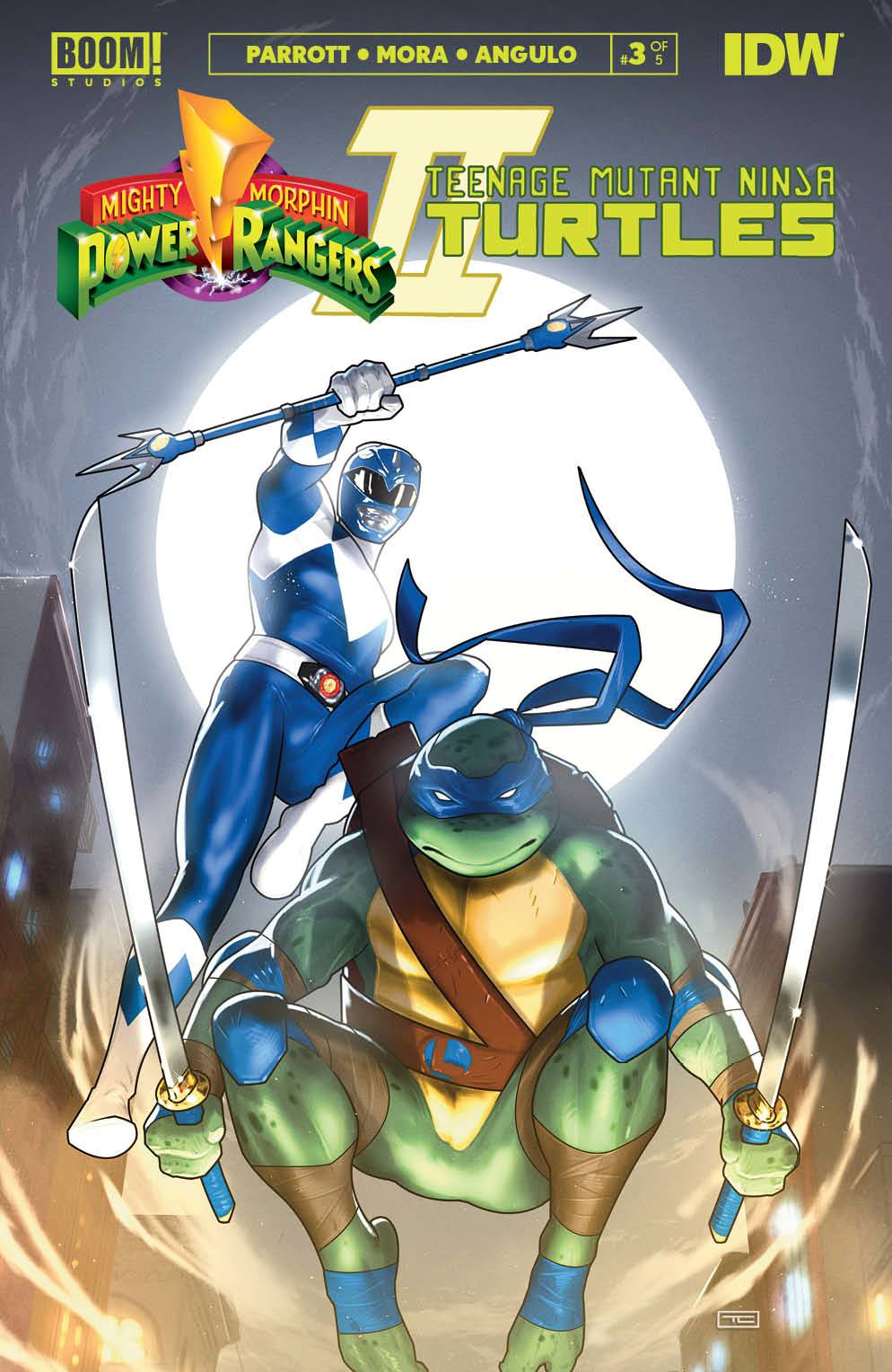 Boom! Studios Comic Books MMPR TMNT II #3 (OF 5) CVR E CARDSTOCK VAR CLARKE 84428400907203051 DEC220387