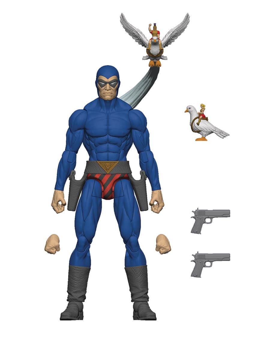 Boss Fight Studio Toys > Action Figures > Other Action Figures Boss Fight Studios: Hero HACKS - The Phantom, Blue (The Ghost Who Walks) 814800021635