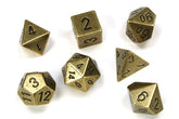 Chessex: Metal 7-Die Set - Old Brass - Third Eye