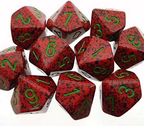 Chessex Dice > Chessex Chessex: Plastic 10d10 Set - Speckled Strawberry 601982020675