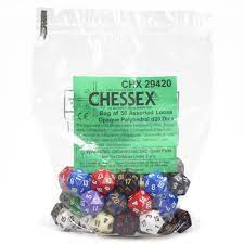 Chessex: Plastic 50d20 Set - Assorted - Third Eye