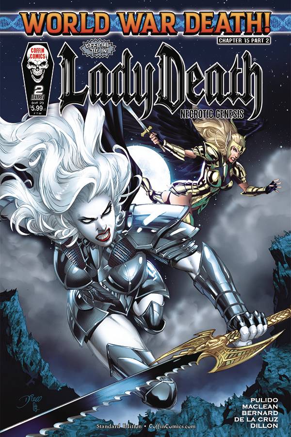 Coffin Comics Comic Books LADY DEATH NECROTIC GENESIS #2 (OF 2) CVR A BERNARD STANDARD 74911066462600211 JAN231430