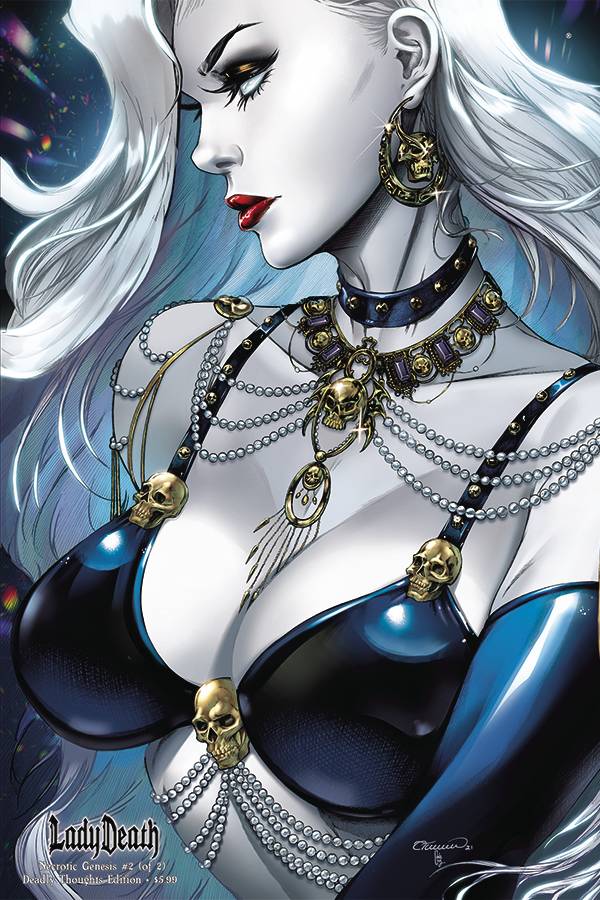 Coffin Comics Comic Books LADY DEATH NECROTIC GENESIS #2 (OF 2) CVR B DEADLY THOUGHTS 74911066462600221 JAN231431