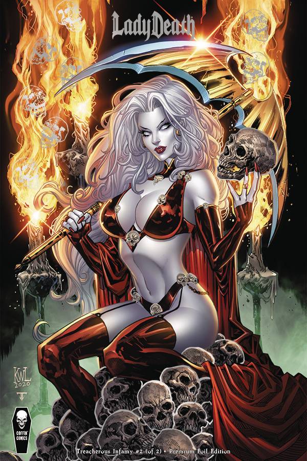 Coffin Comics Comic Books LADY DEATH TREACHEROUS INFAMY #2 (OF 2) CVR C PREMIUM FOIL E 74911066428200231 SEP221515
