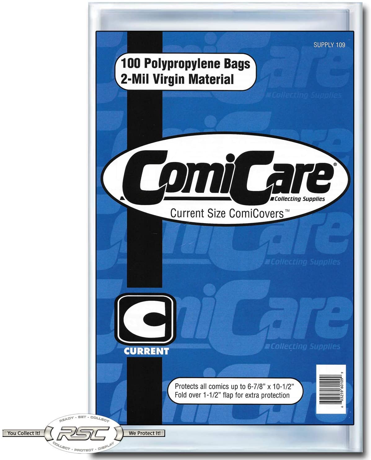 ComiCare: Polypropylene Comic Bags 100ct - 2mil Current Size - Third Eye