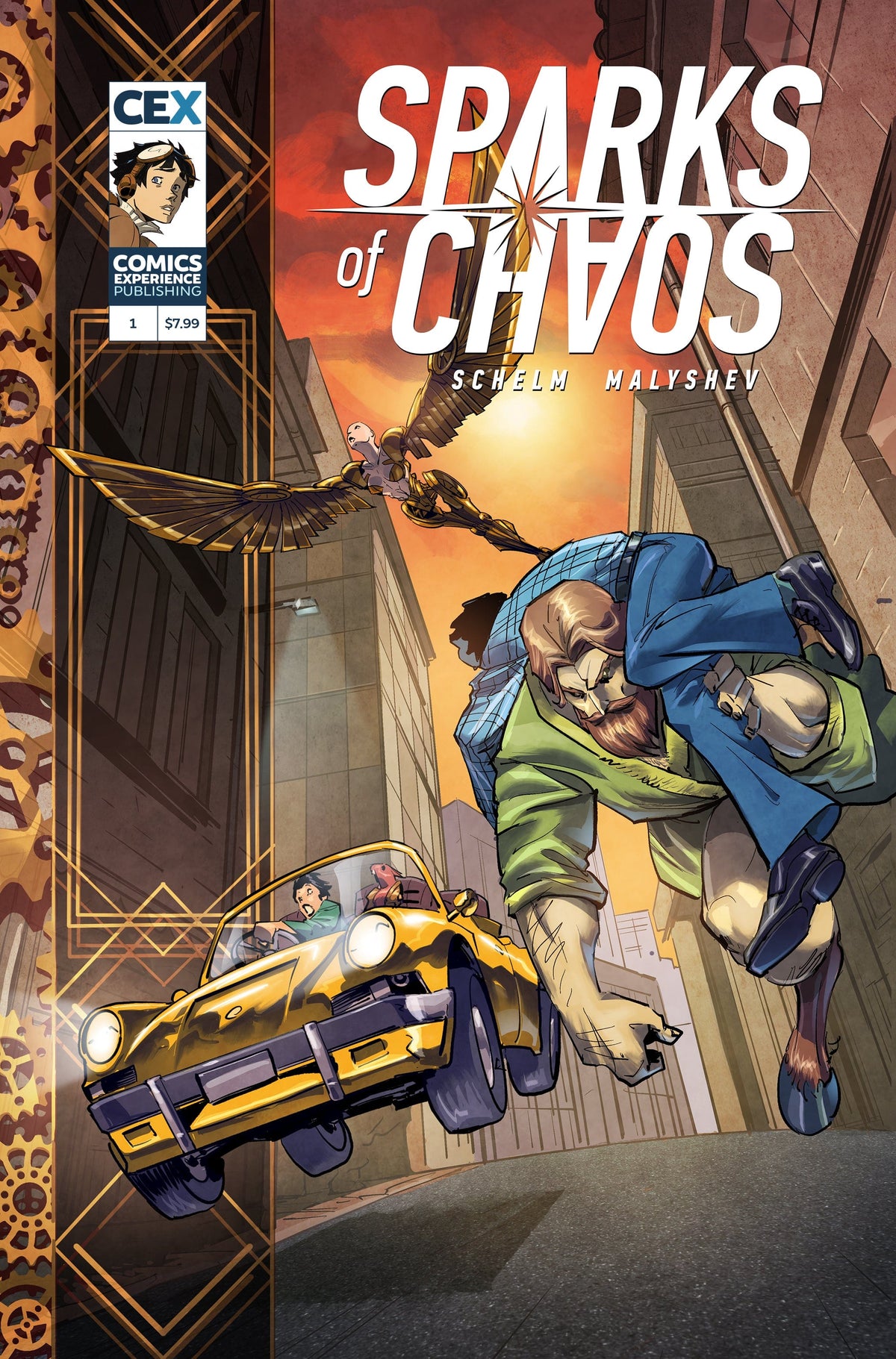Comics Experience Publishing Comic Books SPARKS OF CHAOS #1 (OF 3) CVR B ALEX MALYSHEV VAR 78349539756400121 0622CX230