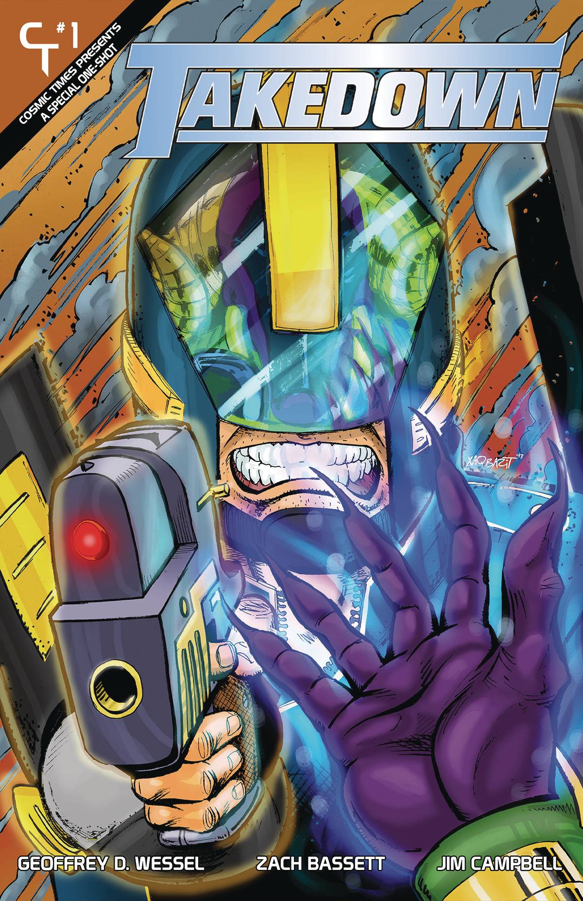 Cosmic Times Comic Books TAKEDOWN #1 CVR A ZACH BASSETT (MR) 65858024252700111 FEB221375