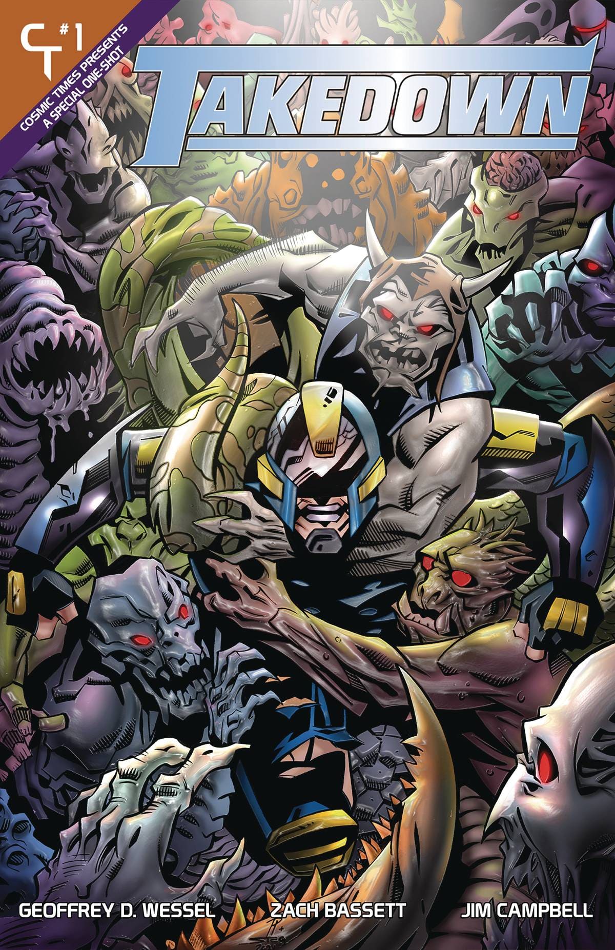 Cosmic Times Comic Books TAKEDOWN #1 CVR B PHIL HESTER & STEGBAUER (MR) 65858024252700121 FEB221376