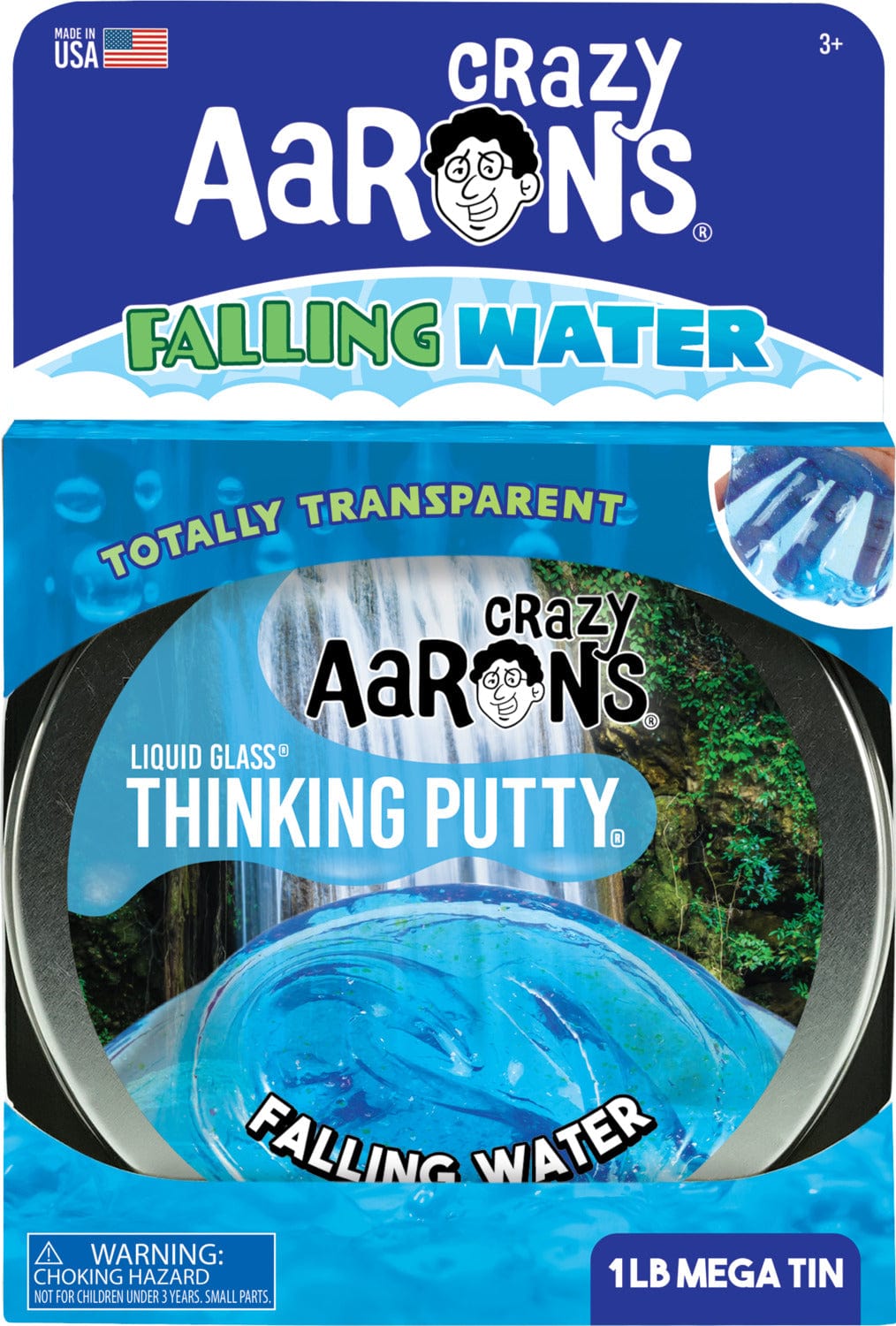 Crazy Aaron: Thinking Putty Mega - Liquid Glass Falling Water - Third Eye