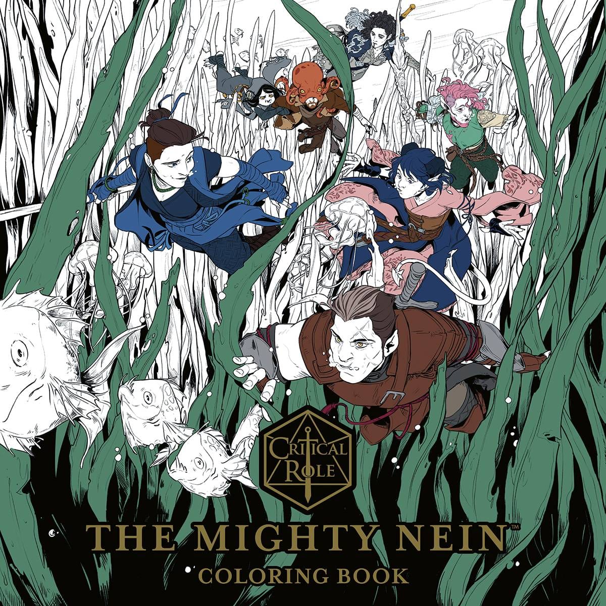 CRITICAL ROLE MIGHTY NEIN ADULT COLORING BOOK TP - Third Eye