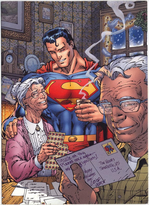 ACTION COMICS #1050 CVR R JIM LEE SCOTT WILLIAMS & ALEX SINCLAIR DC HOLIDAY CARD CARD STOCK VAR - Third Eye