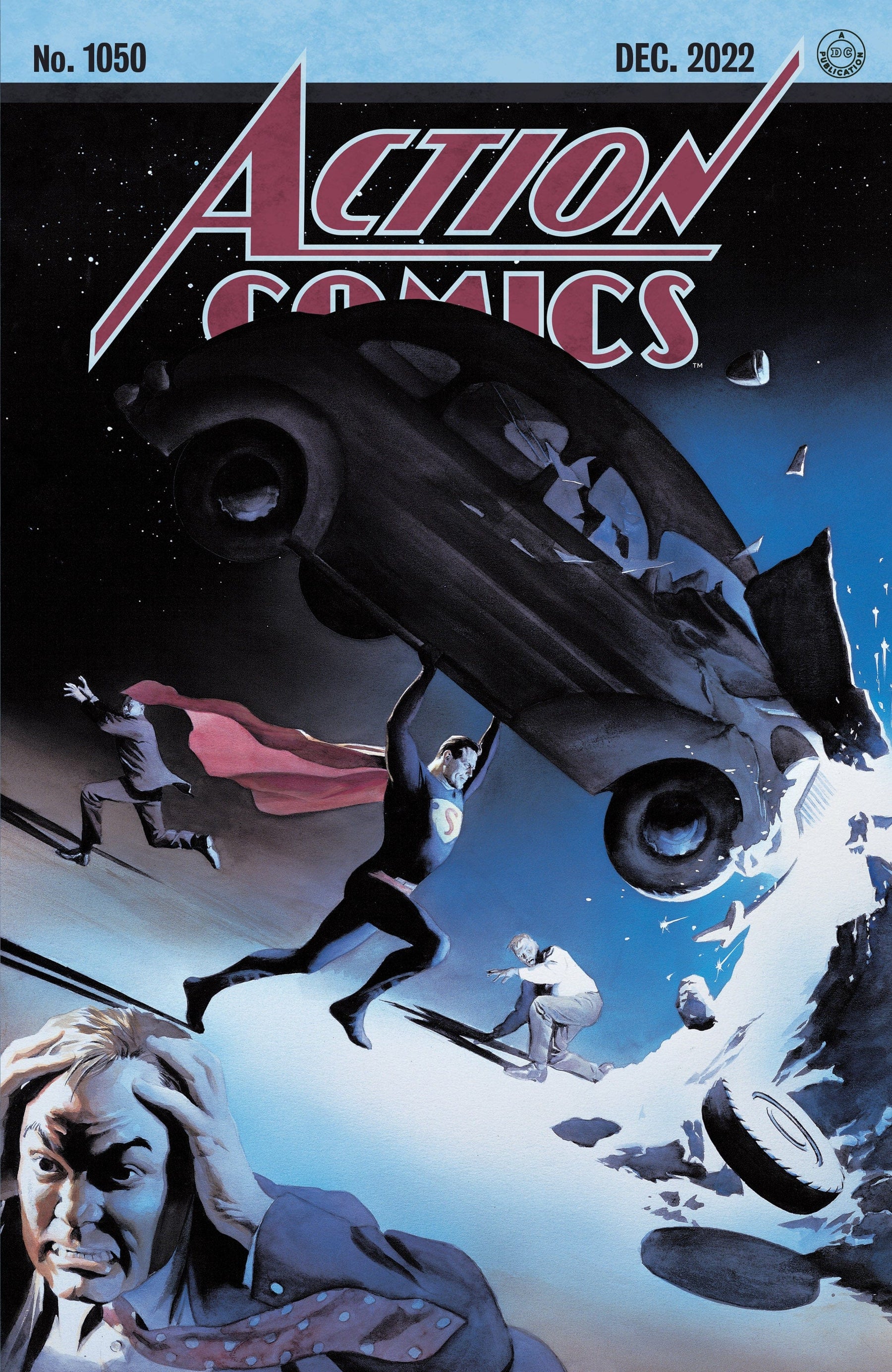 ACTION COMICS #1050 CVR S ALEX ROSS FOIL CARD STOCK VAR