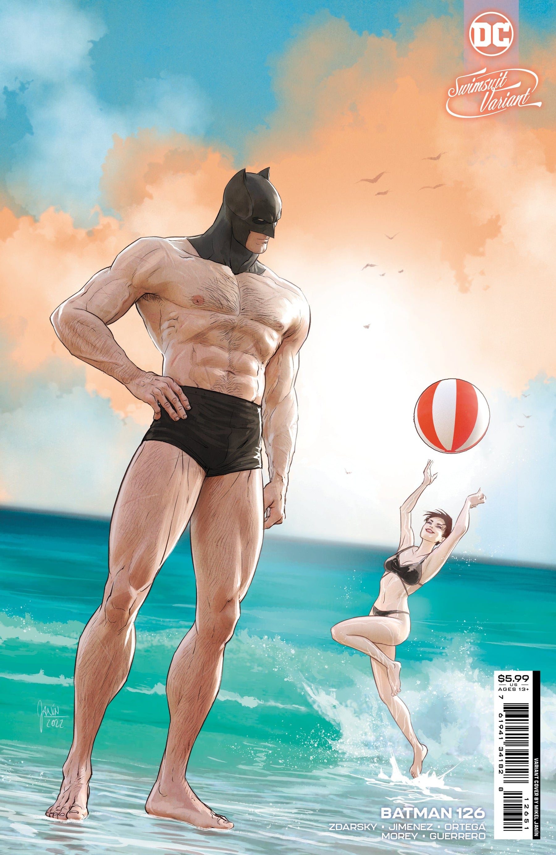 BATMAN #126 CVR D MIKEL JANIN SWIMSUIT CARD STOCK VAR