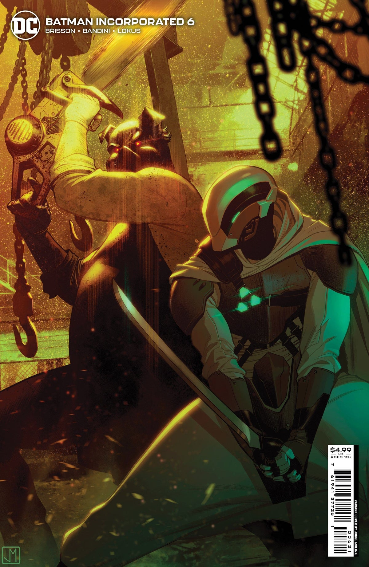 DC Comics Comic Books BATMAN INCORPORATED #6 CVR B JORGE MOLINA CARD STOCK VAR 76194137726100621 0123DC127