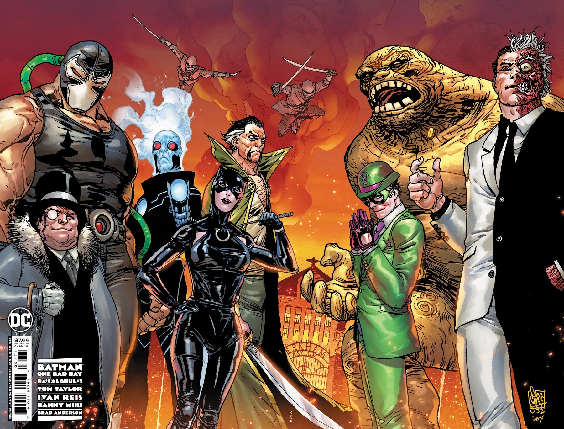 BATMAN ONE BAD DAY RAS AL GHUL #1 (ONE SHOT) CVR G GIUSEPPE CAMUNCOLI & ARIF PRIANTO PREMIUM LINEUP VAR