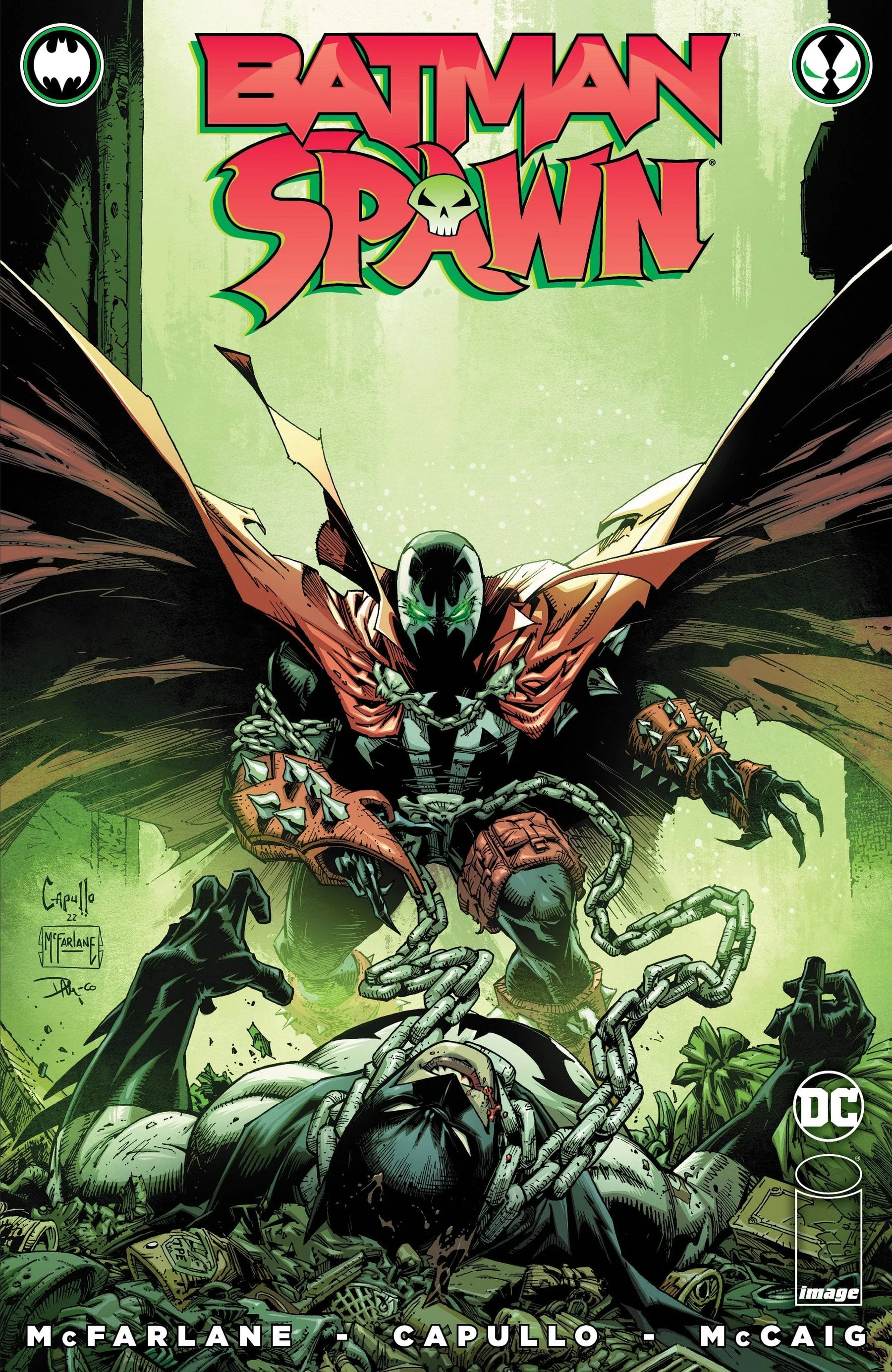 BATMAN SPAWN #1 (ONE SHOT) Second Printing Cvr B Greg Capullo Spawn Var