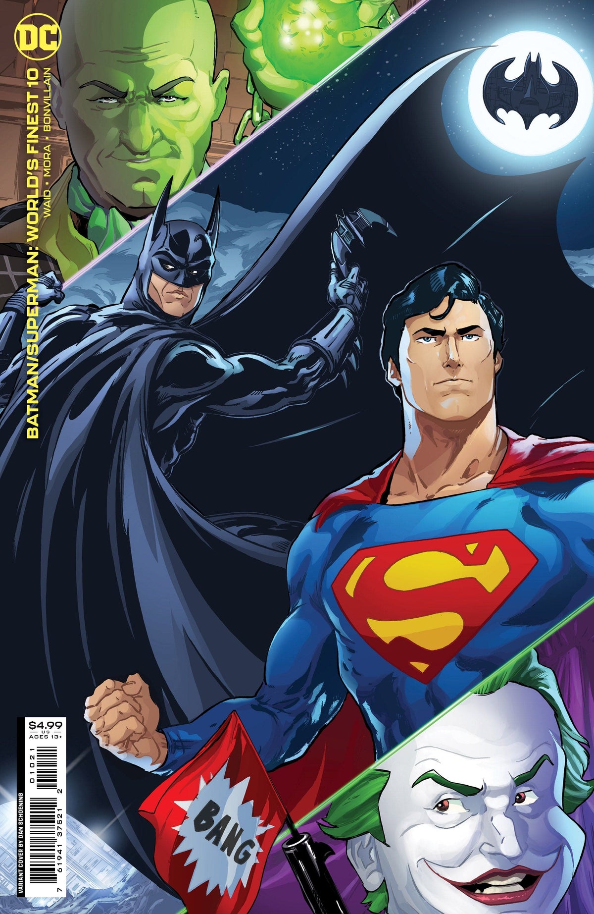 DC Comics Comic Books BATMAN SUPERMAN WORLDS FINEST #10 CVR B DAN SCHOENING CARD STOCK VAR 76194137521201021 1022DC056