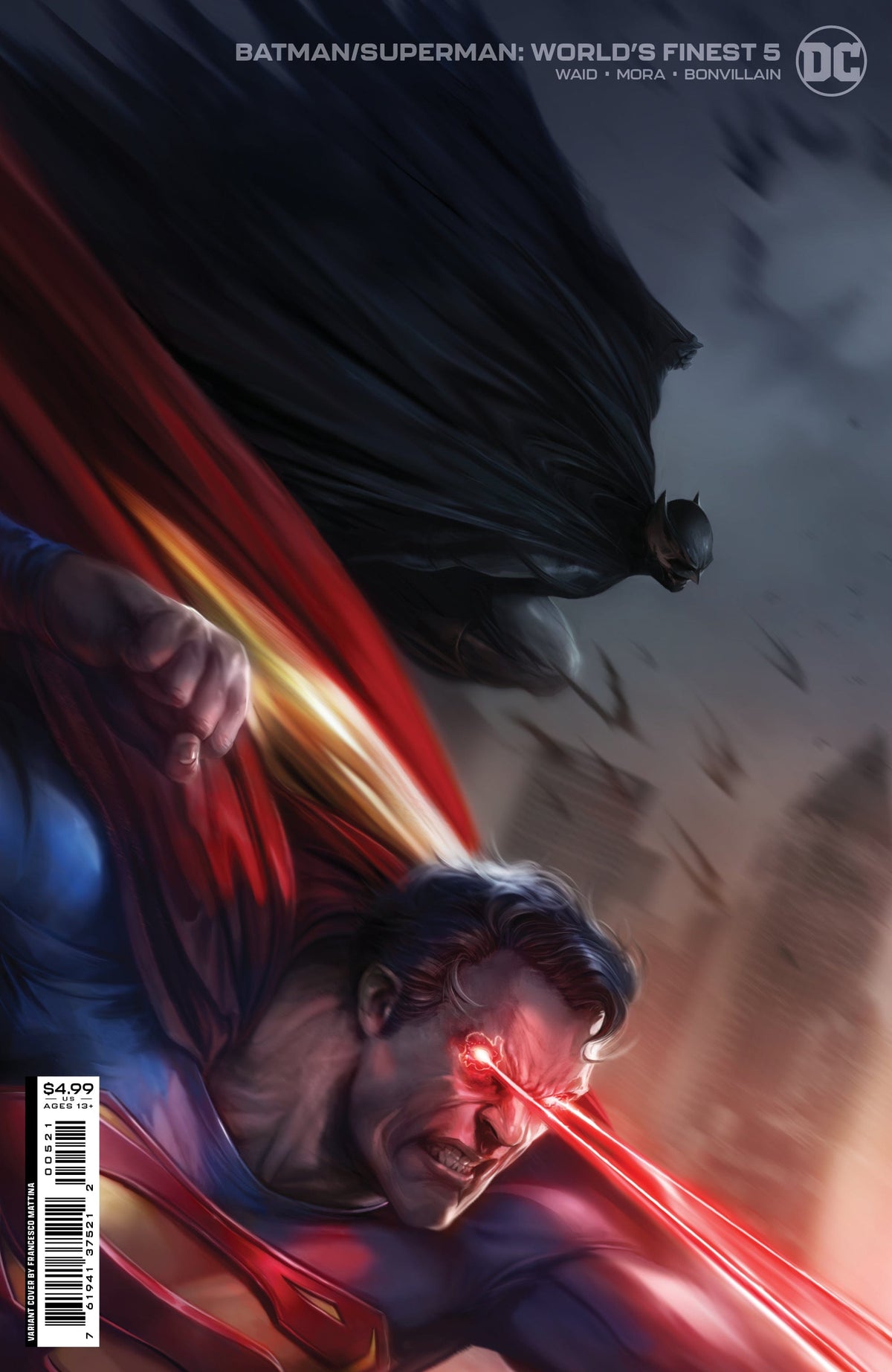 DC Comics Comic Books BATMAN SUPERMAN WORLDS FINEST #5 CVR B FRANCESCO MATTINA CARD STOCK VAR 76194137521200521 0522DC053