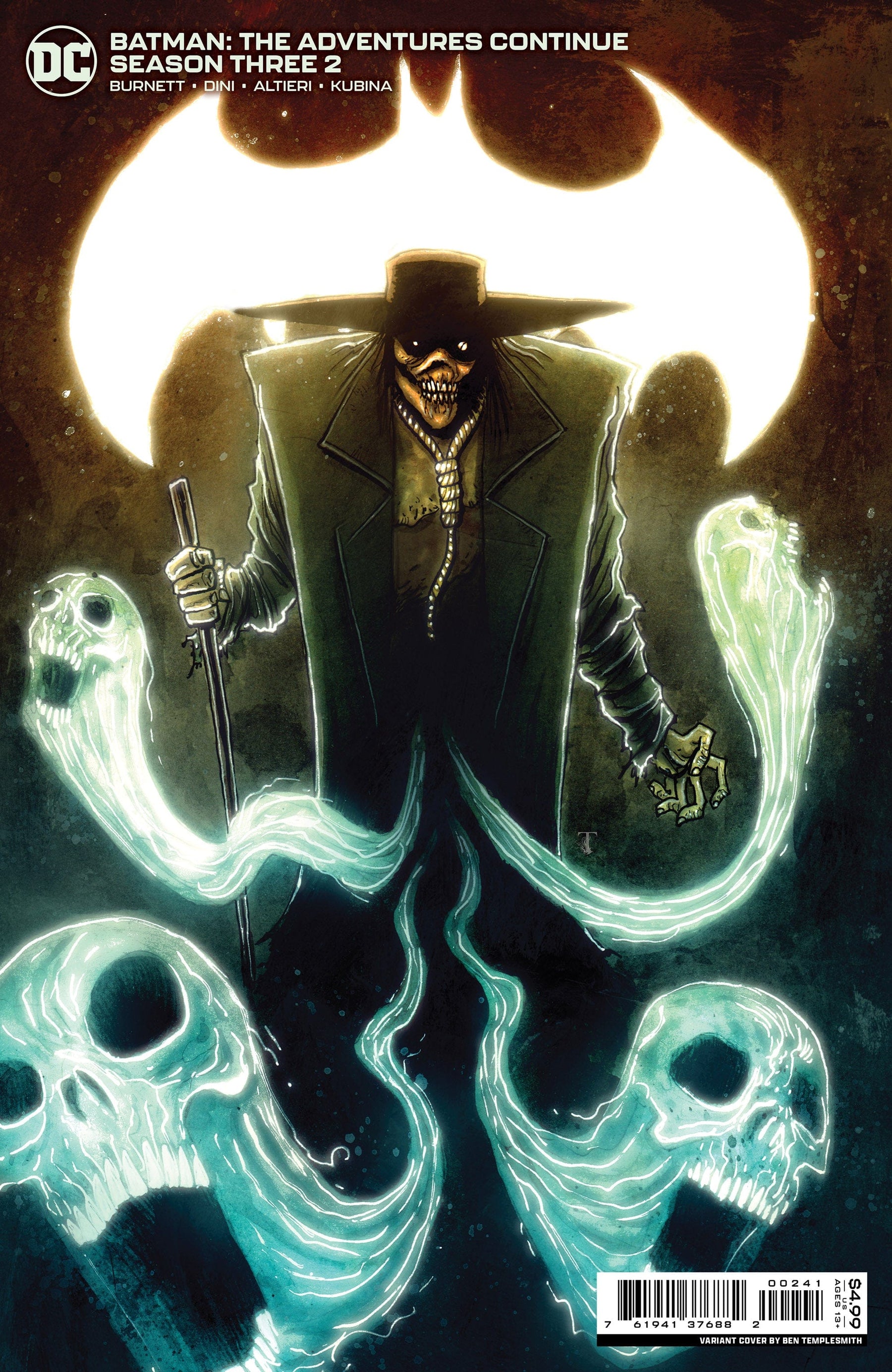 BATMAN THE ADVENTURES CONTINUE SEASON 3 #2 (OF 7) CVR C BEN TEMPLESMITH VILLAIN CARD STOCK VAR