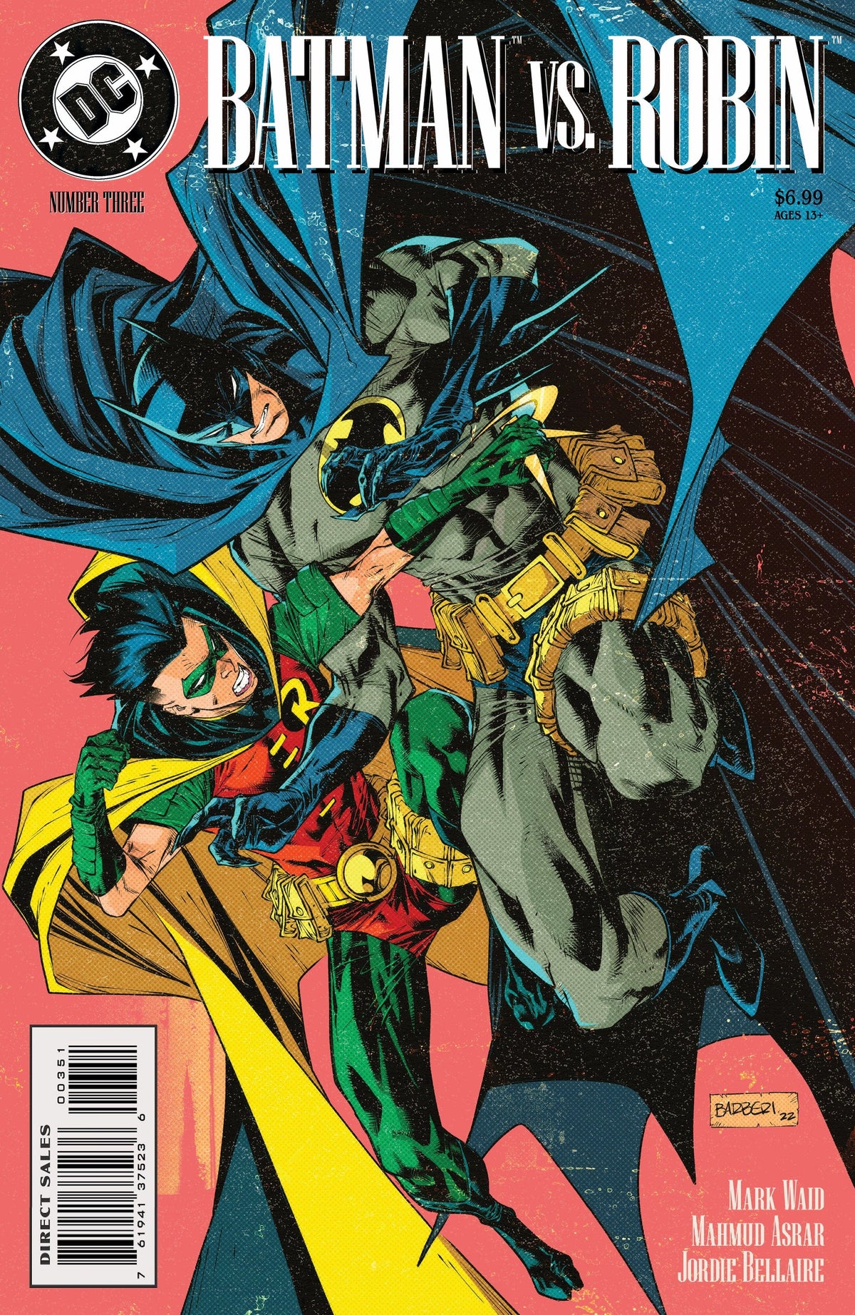 DC Comics Comic Books BATMAN VS ROBIN #3 (OF 5) CVR D CARLO BARBERI 90S COVER MONTH CARD STOCK VAR 76194137523600351 0922DC112