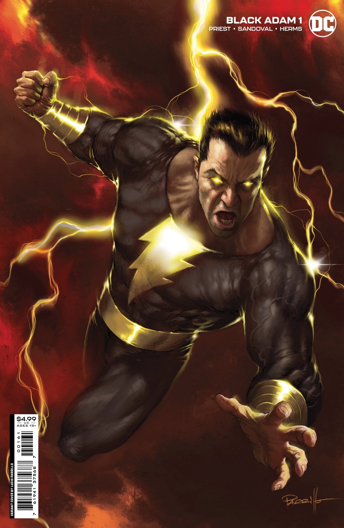 DC Comics Comic Books BLACK ADAM #1 CVR C LUCIO PARRILLO CARD STOCK VAR 76194137568700161 0422DC019
