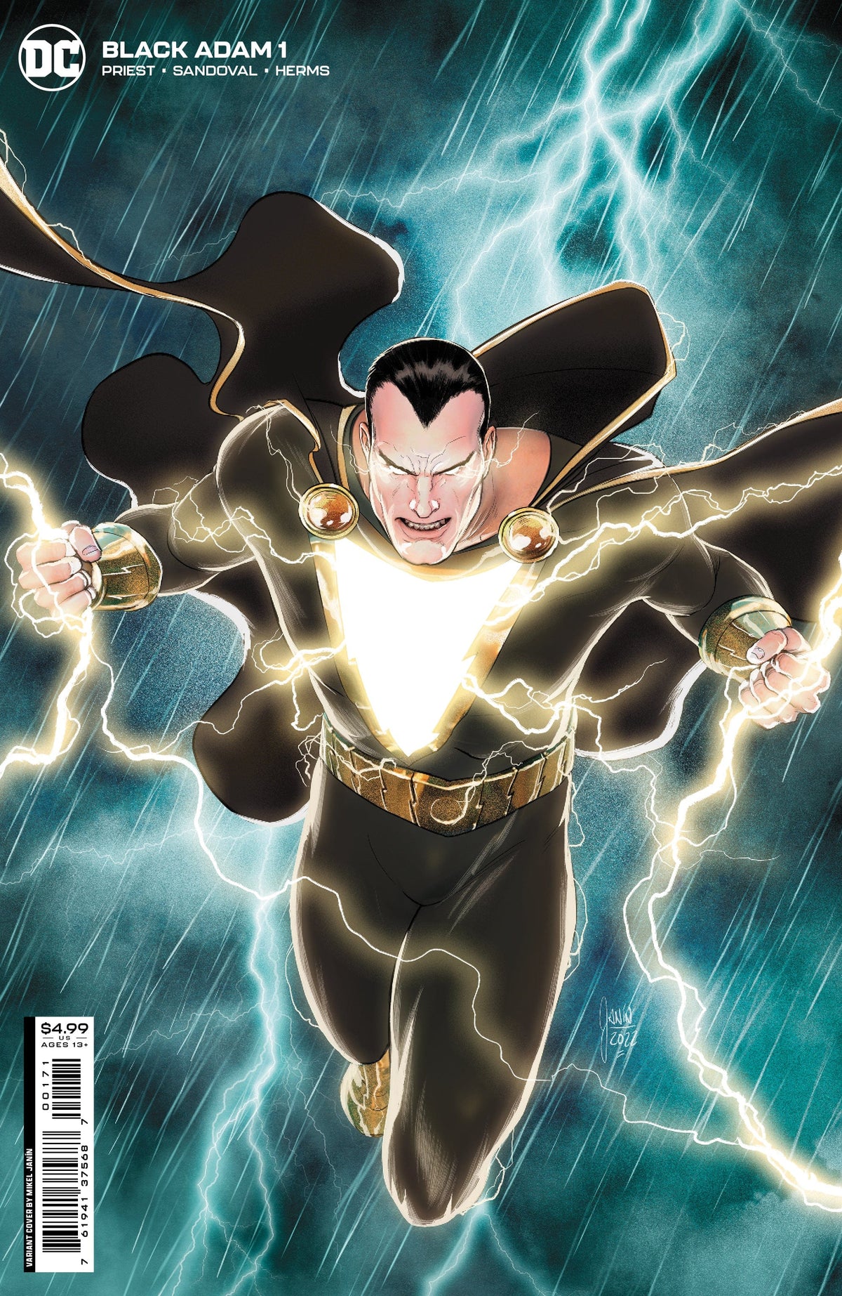 DC Comics Comic Books BLACK ADAM #1 CVR D MIKEL JANIN CARD STOCK VAR 76194137568700171 0422DC020