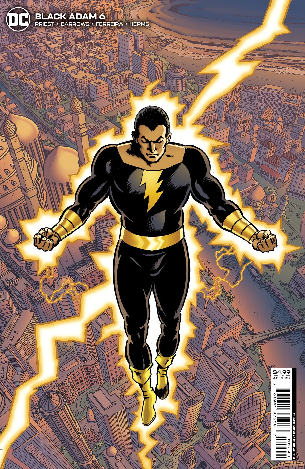 DC Comics Comic Books BLACK ADAM #6 CVR C DAVID LAPHAM CARD STOCK VAR 76194137568700641 0922DC175