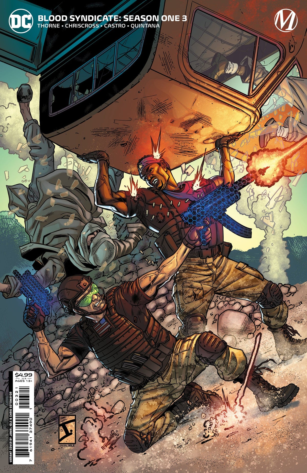 DC Comics Comic Books BLOOD SYNDICATE SEASON ONE #3 (OF 6) CVR B JAMAL IGLE CARD STOCK VAR 76194137490100321 0522DC103