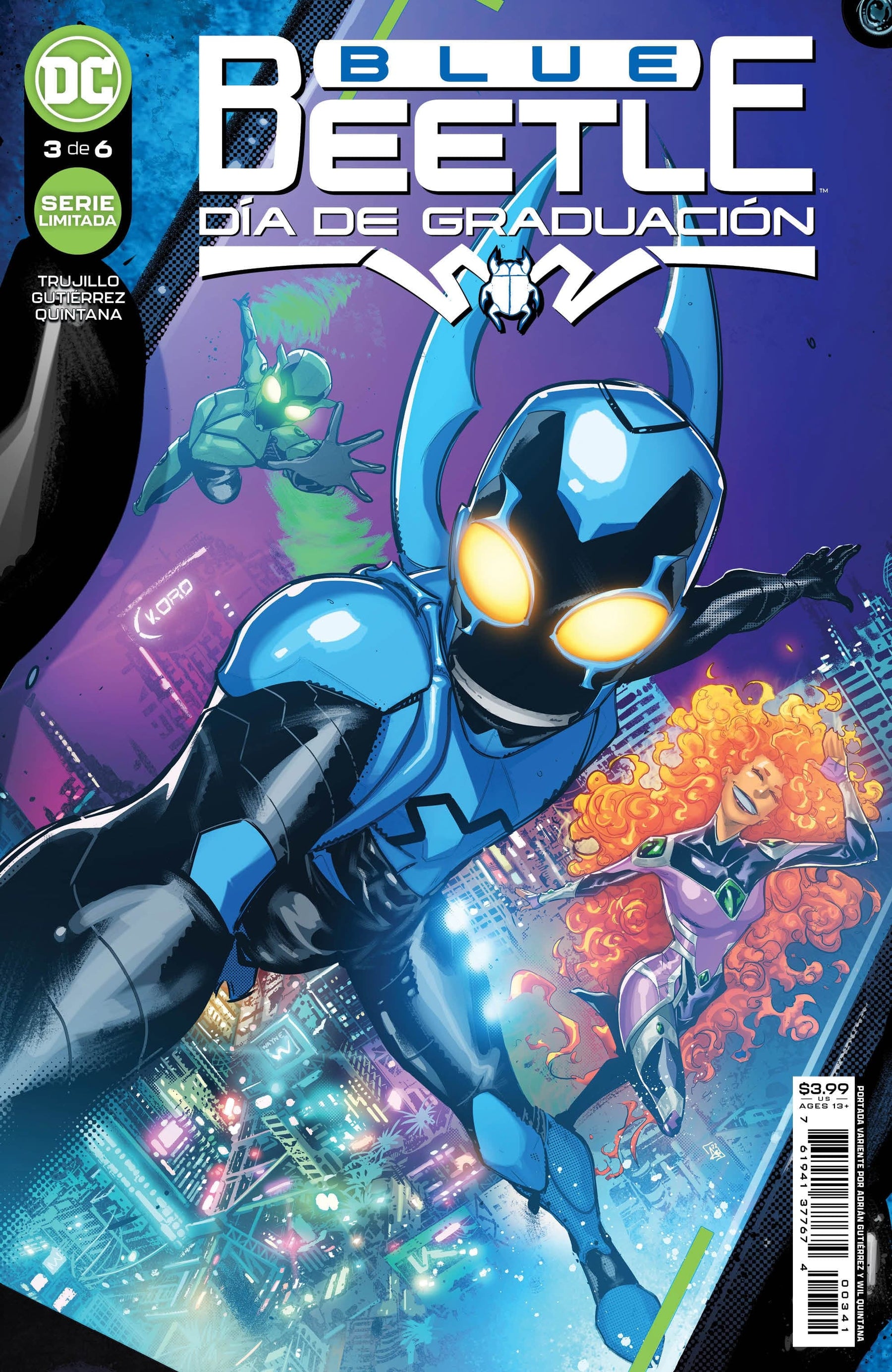 BLUE BEETLE GRADUATION DAY #3 (OF 6) CVR D SPANISH LANGUAGE VERSION