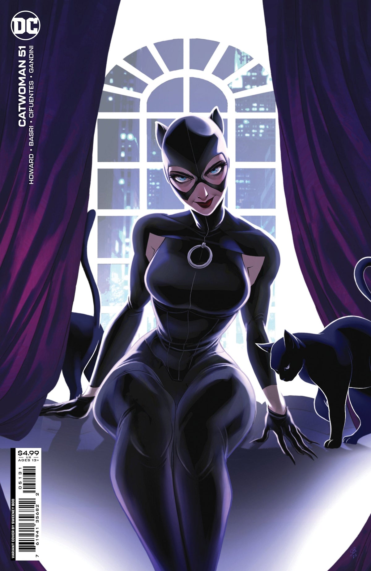 DC Comics Comic Books CATWOMAN #51 CVR C SWEENEY BOO CARD STOCK VAR 76194135682205131 1122DC162