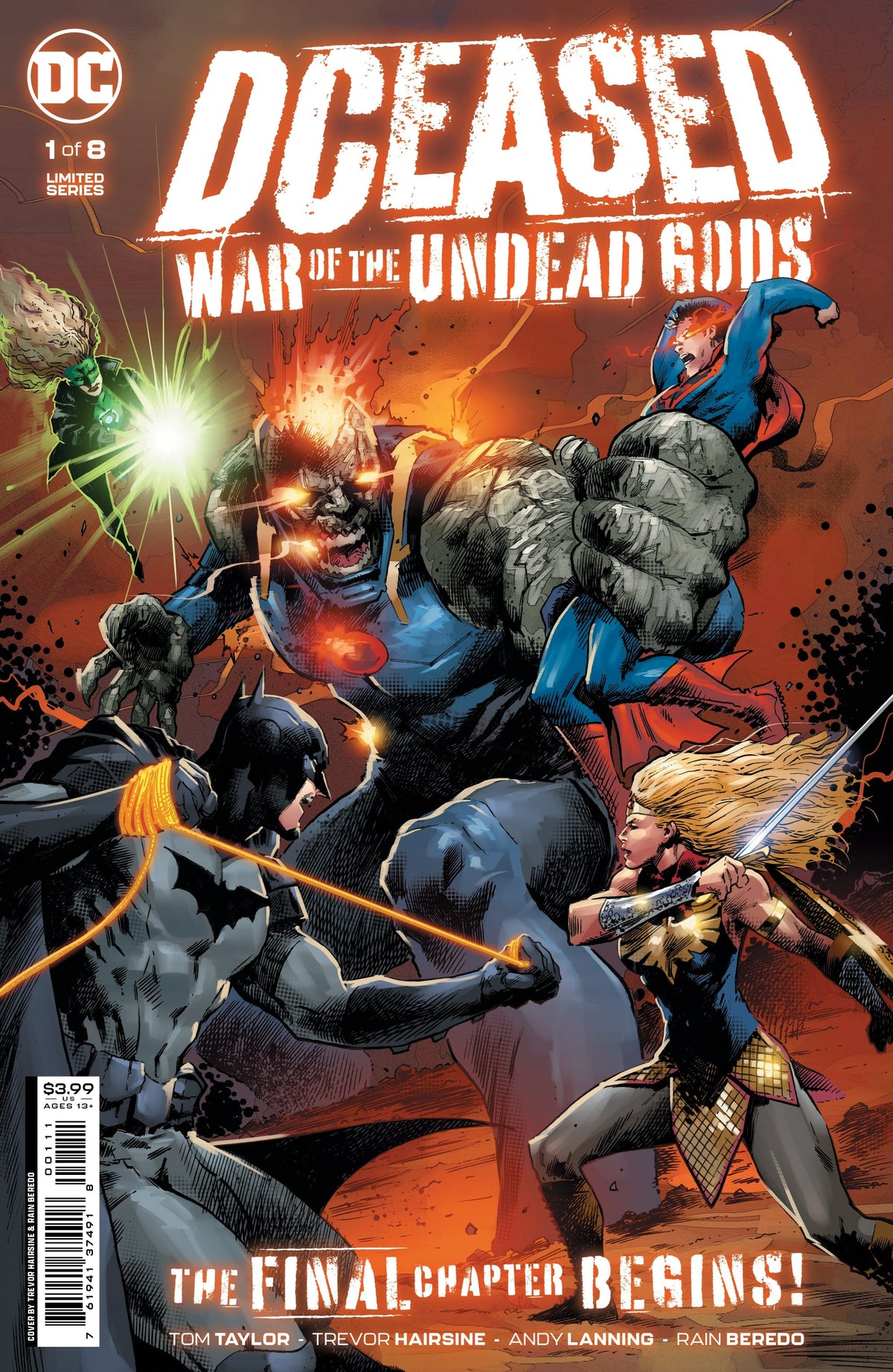 DC Comics Comic Books DCEASED WAR OF THE UNDEAD GODS #1 (OF 8) CVR A TREVOR HAIRSINE 76194137491800111 0622DC026