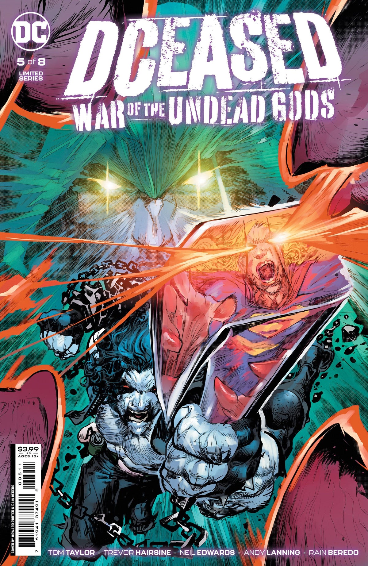 DC Comics Comic Books DCEASED WAR OF THE UNDEAD GODS #5 (OF 8) CVR A HOWARD PORTER 76194137491800511 0922DC104