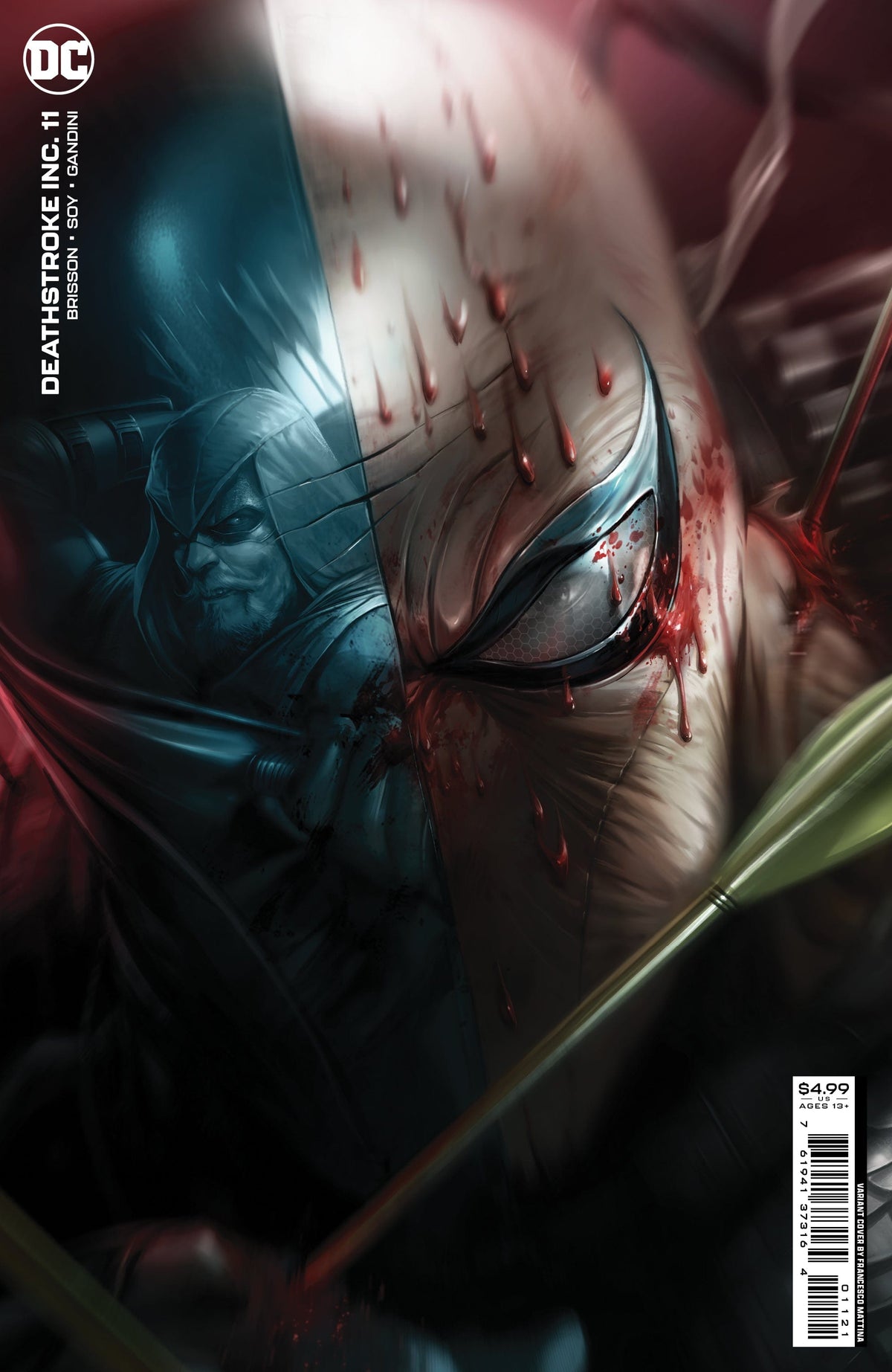 DC Comics Comic Books DEATHSTROKE INC #11 CVR B FRANCESCO MATTINA CARD STOCK VAR 76194137316401121 0522DC111