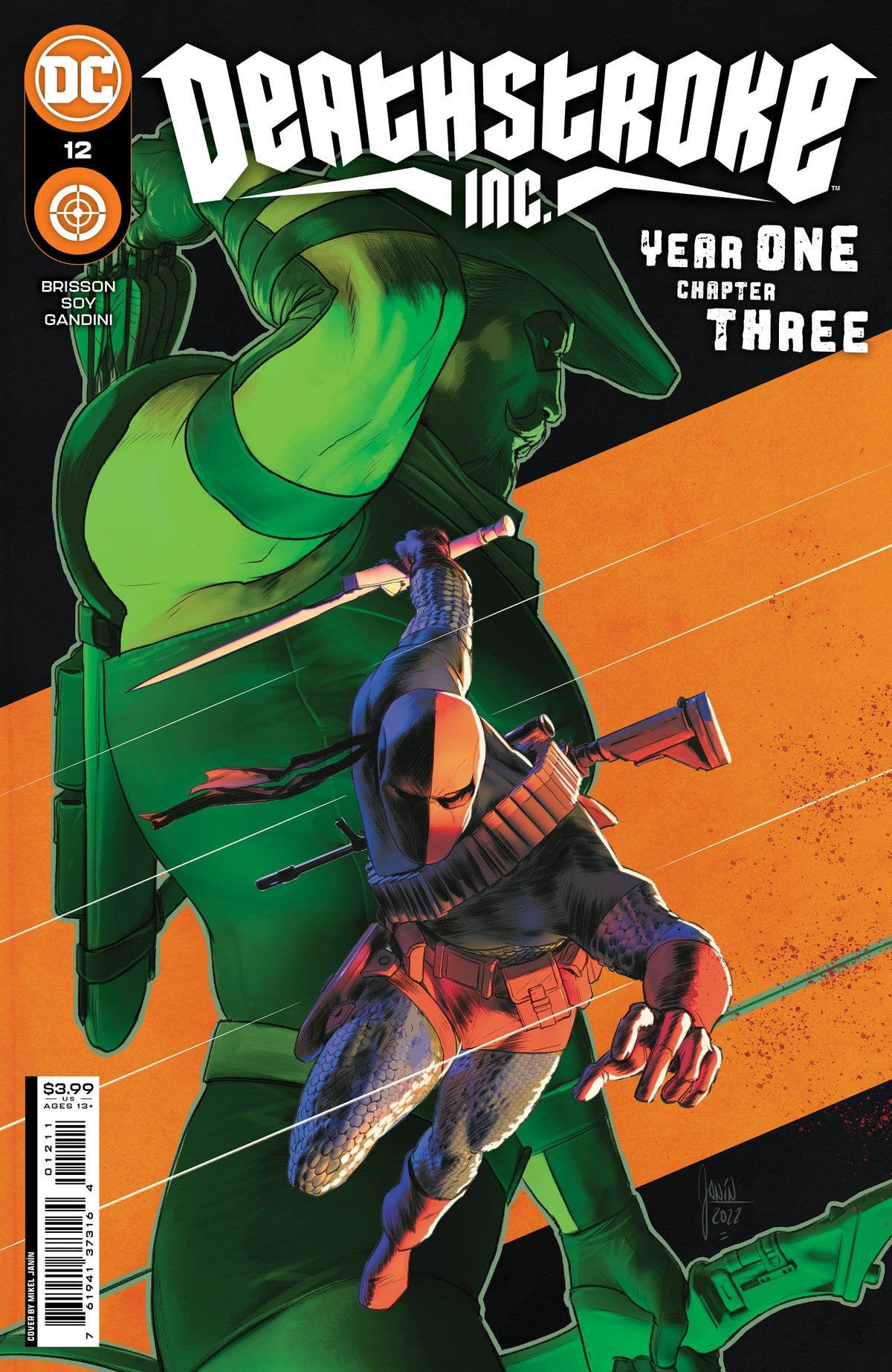 DC Comics Comic Books DEATHSTROKE INC #12 CVR A MIKEL JANIN 76194137316401211 0622DC151