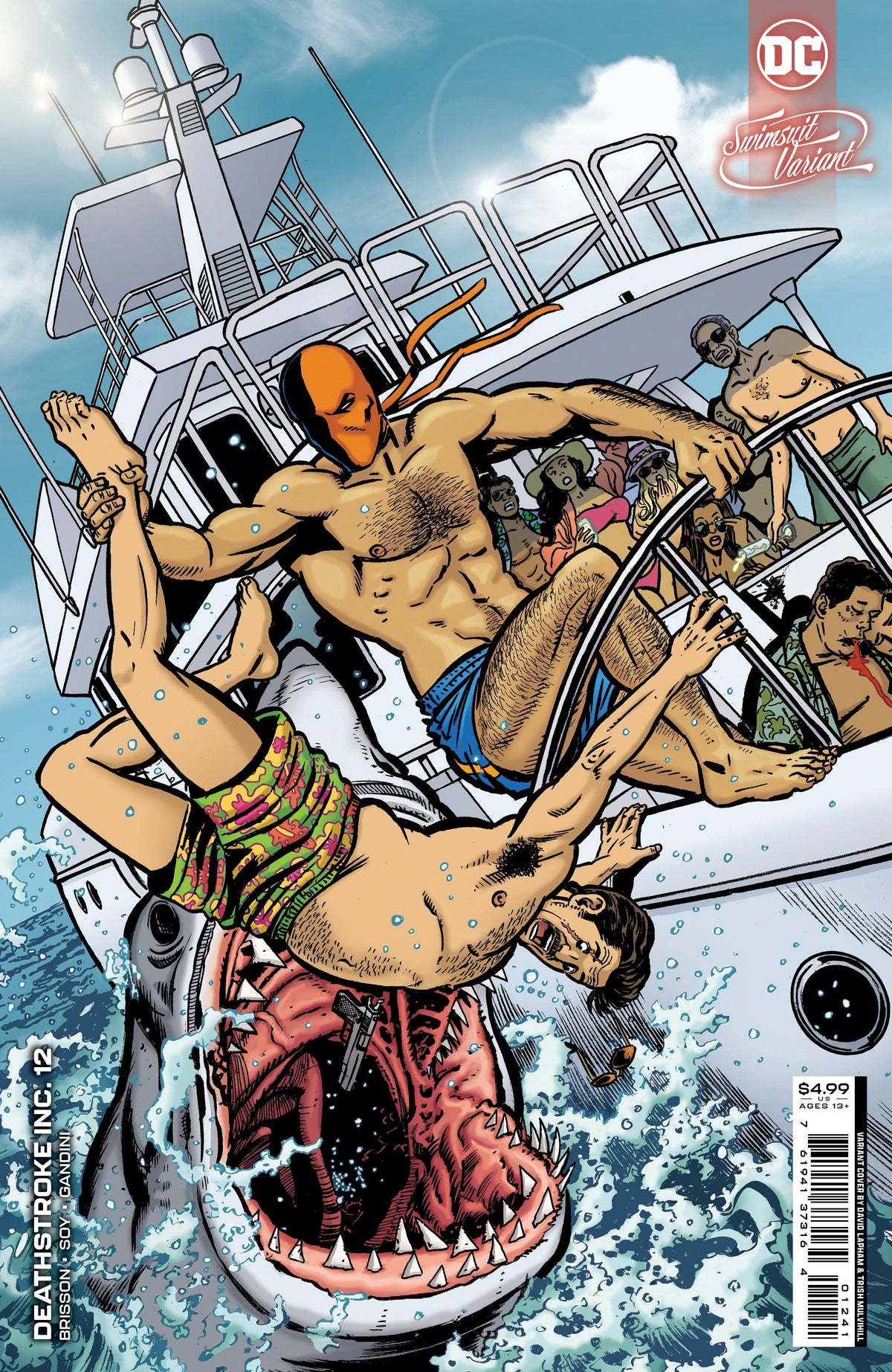 DC Comics Comic Books DEATHSTROKE INC #12 CVR C DAVID LAPHAM SWIMSUIT CARD STOCK VAR 76194137316401241 0622DC153