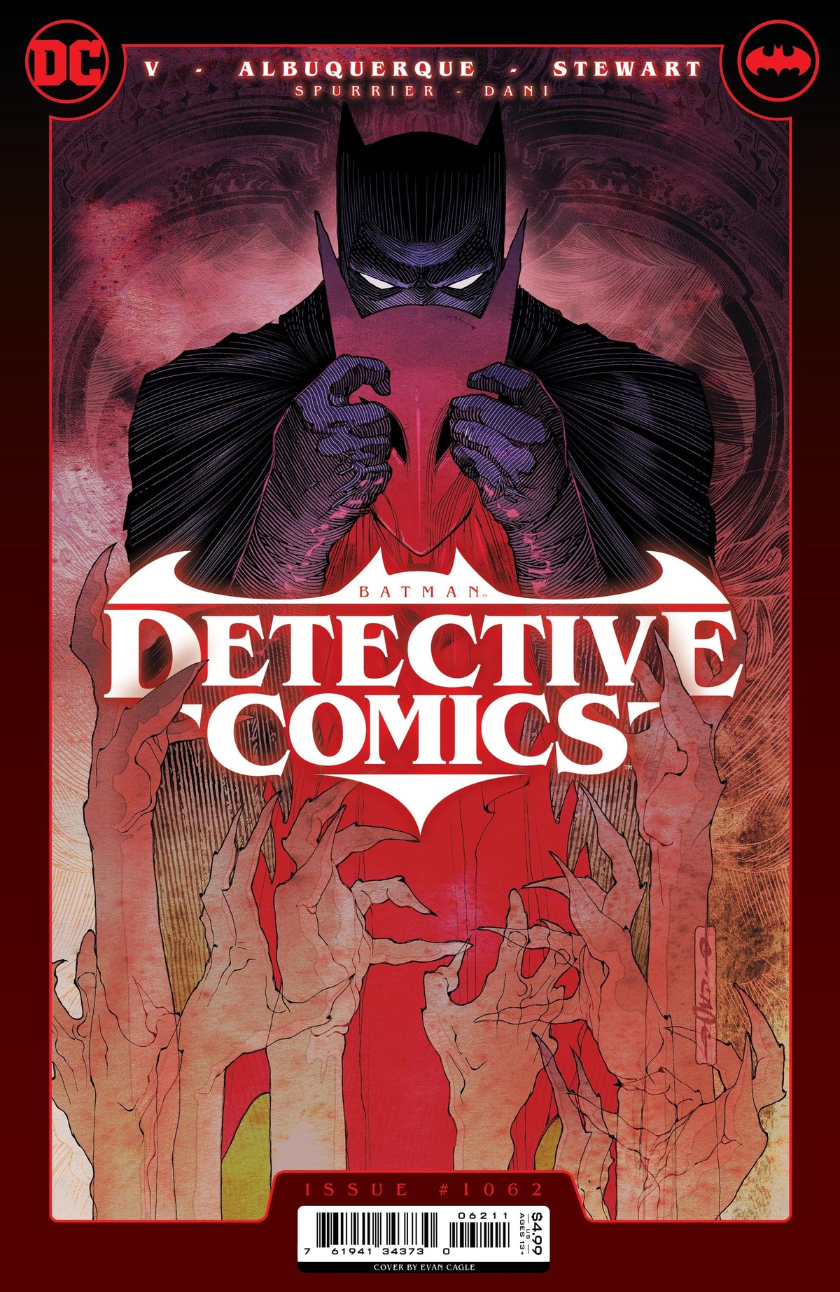 DC Comics Comic Books DETECTIVE COMICS #1062 CVR A EVAN CAGLE 76194134373006211 0522DC012