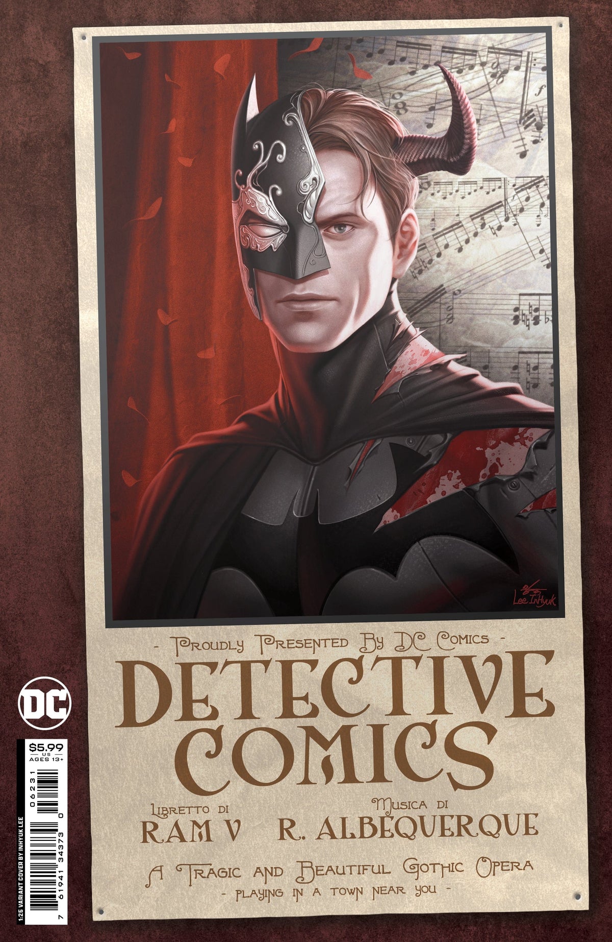 DC Comics Comic Books > Incentives DETECTIVE COMICS #1062 CVR D INC 1:25 INHYUK LEE CARD STOCK VAR 76194134373006231 0522DC015