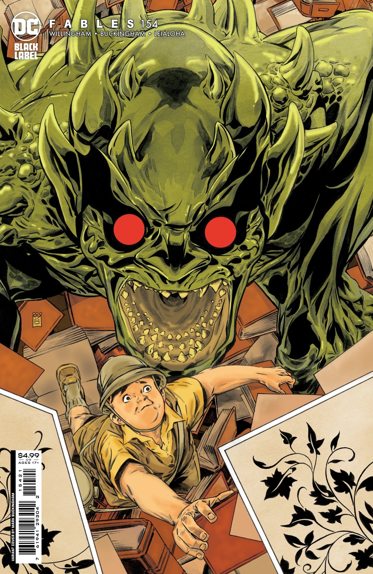 DC Comics Comic Books FABLES #154 (OF 162) CVR B MARK BUCKINGHAM CARD STOCK VAR (MR) 76194129304215421 0622DC158