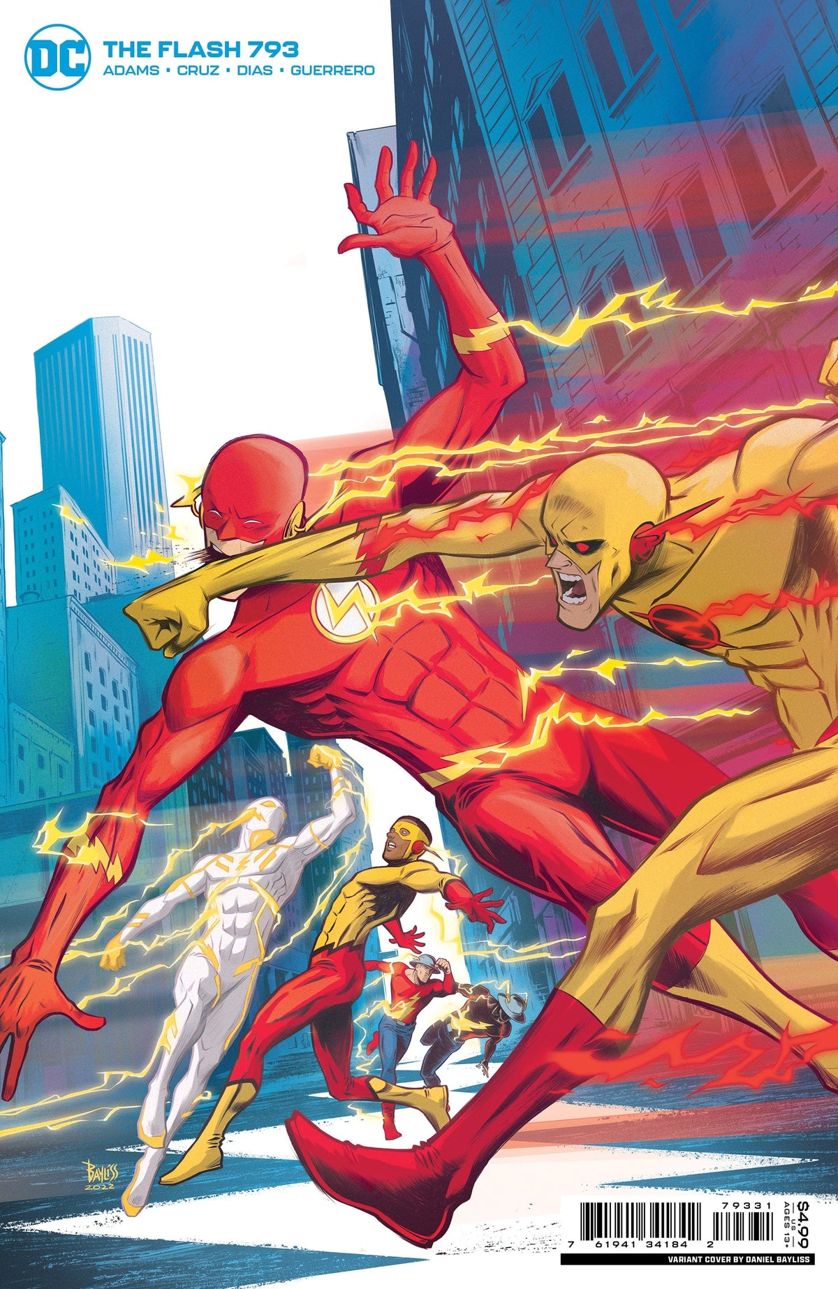 DC Comics Comic Books FLASH #793 CVR C DANIEL BAYLISS CARD STOCK VAR (ONE-MINUTE WAR) 76194134184279331 1222DC220