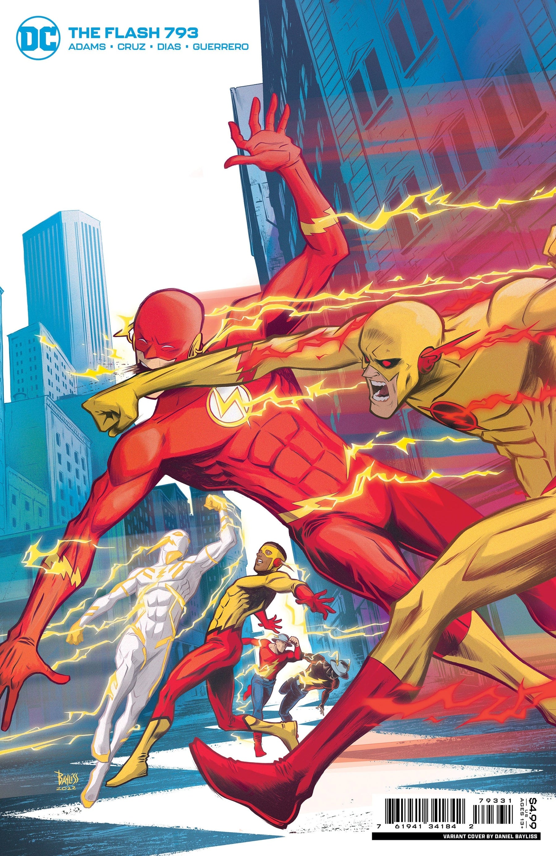 FLASH #793 CVR C DANIEL BAYLISS CARD STOCK VAR (ONE-MINUTE WAR)