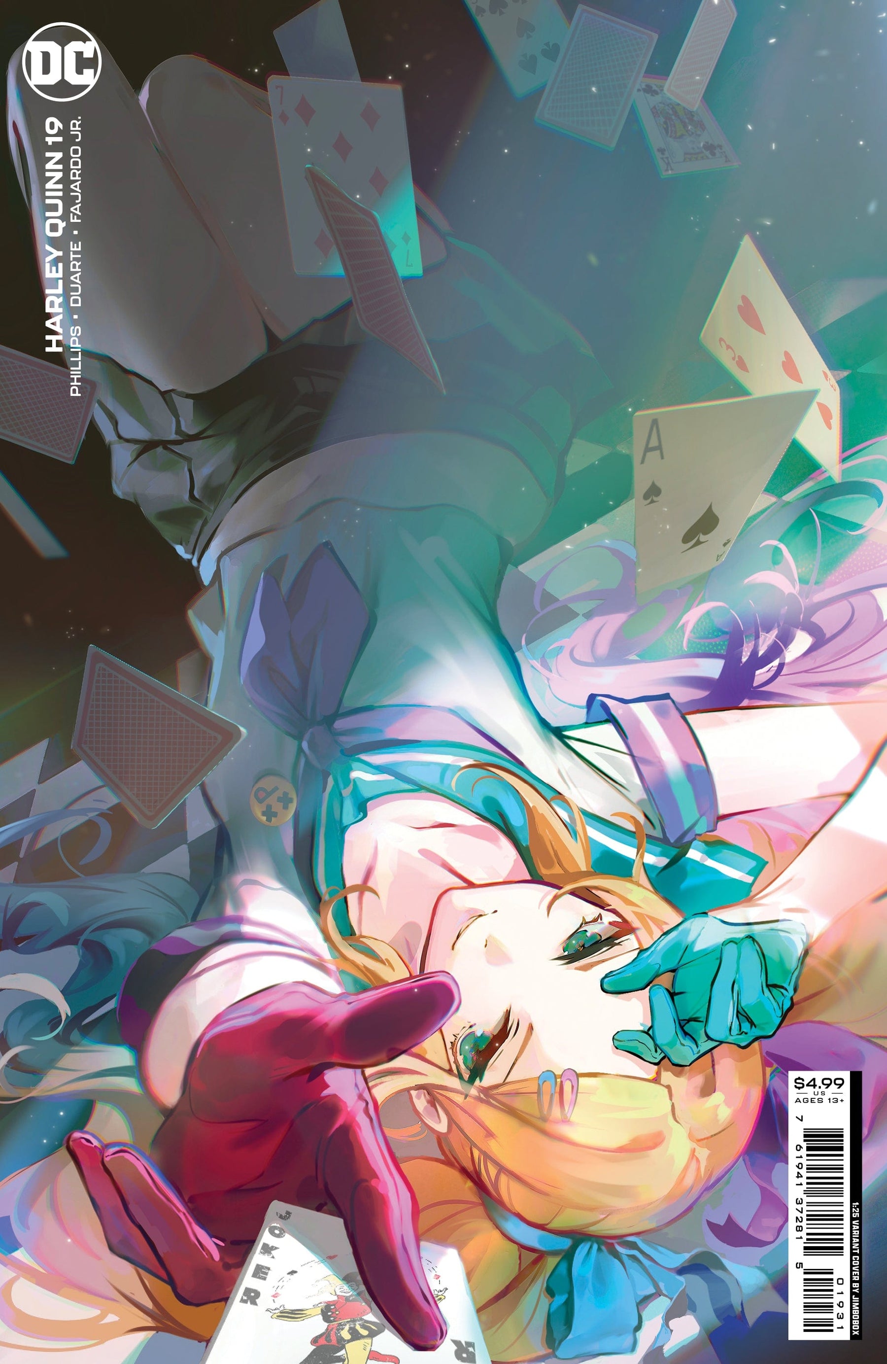 HARLEY QUINN #19 CVR D INC 1:25 JIMBOBOX CARD STOCK VAR