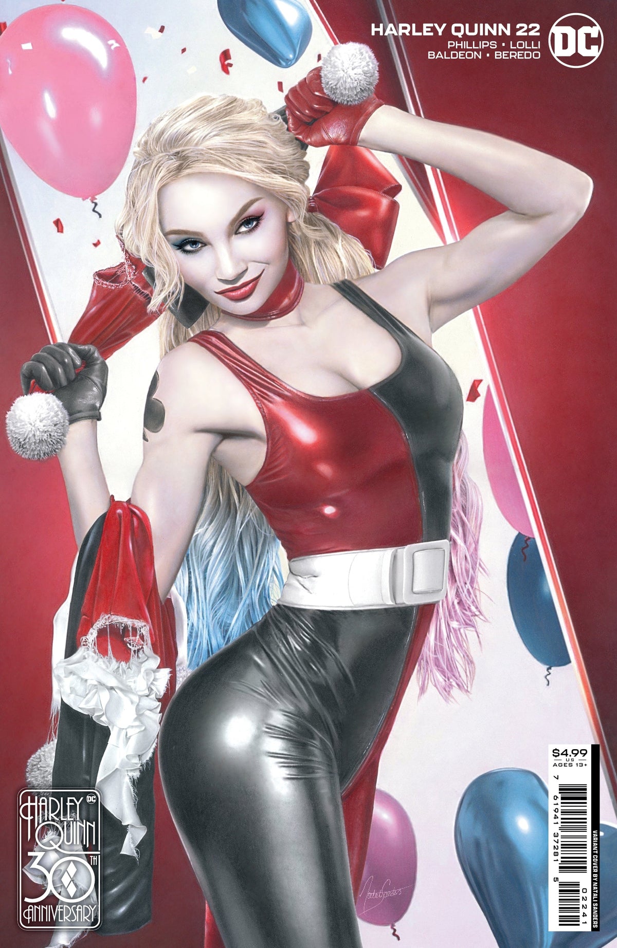 DC Comics Comic Books HARLEY QUINN #22 CVR C NATALI SANDERS HARLEY QUINN 30TH ANNIVERSARY CARD STOCK VAR 76194137281502241 0722DC106