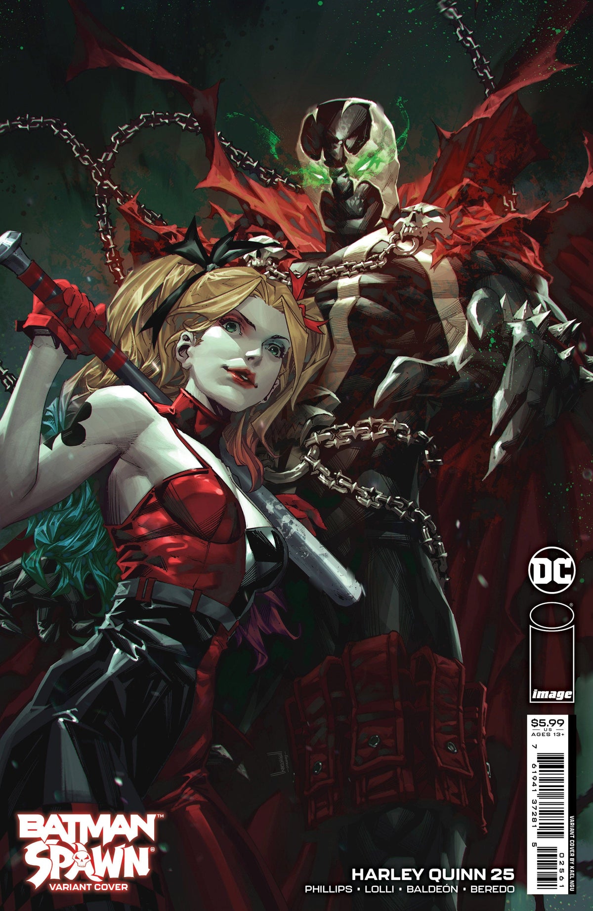 DC Comics Comic Books HARLEY QUINN #25 CVR F KAEL NGU DC SPAWN CARD STOCK VAR 76194137281502561 0922DC860