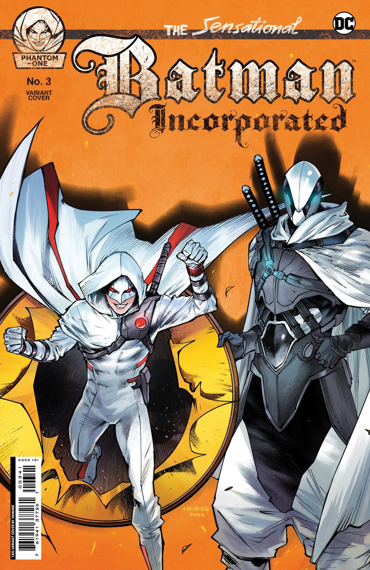 DC Comics Comic Books > Incentives BATMAN INCORPORATED  #3 CVR D INC 1:50 HAINING CARD STOCK VAR 76194137726100341 1022DC190