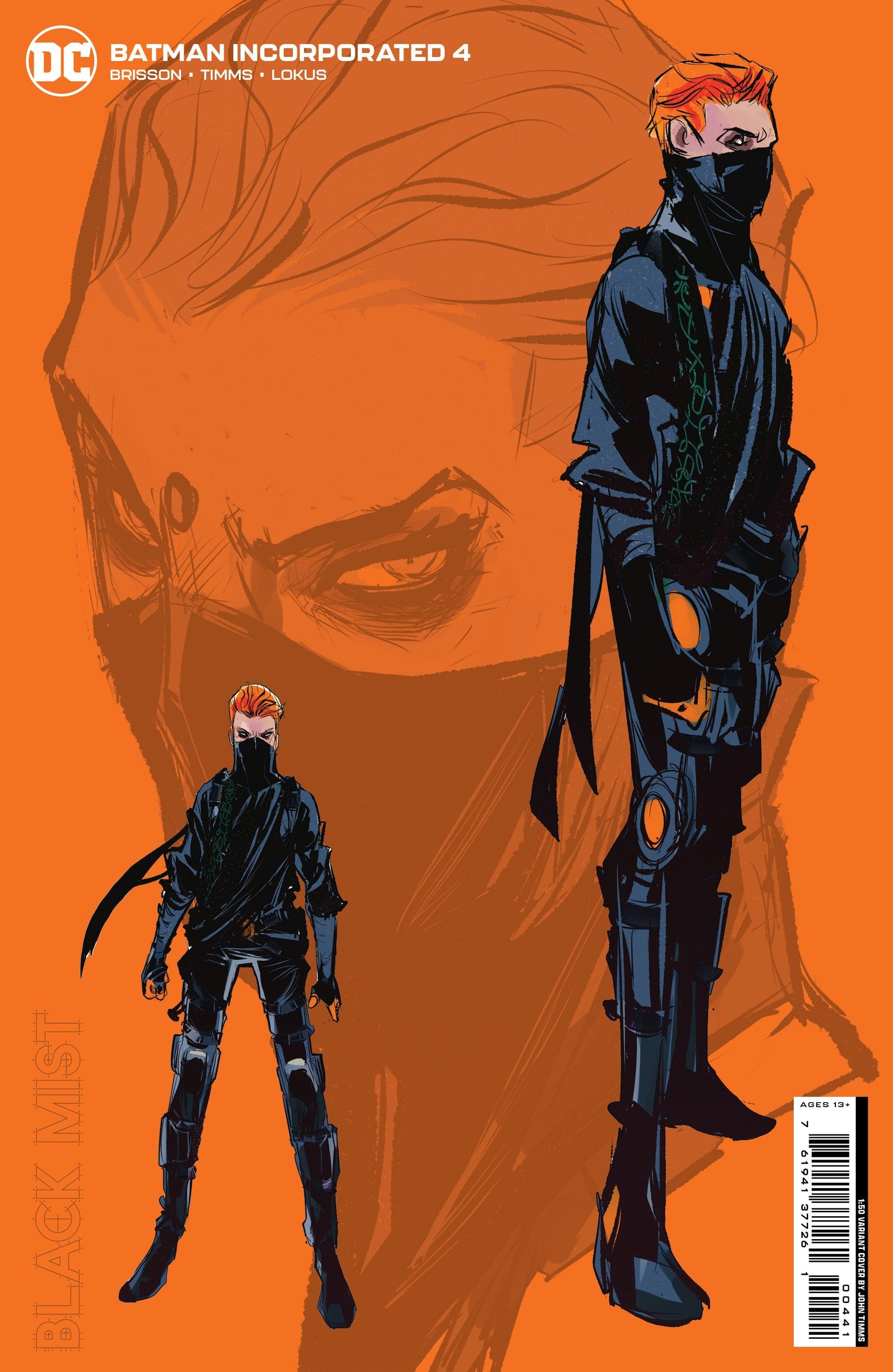 BATMAN INCORPORATED #4 CVR D INCV 1:50 JOHN TIMMS CARD STOCK VAR