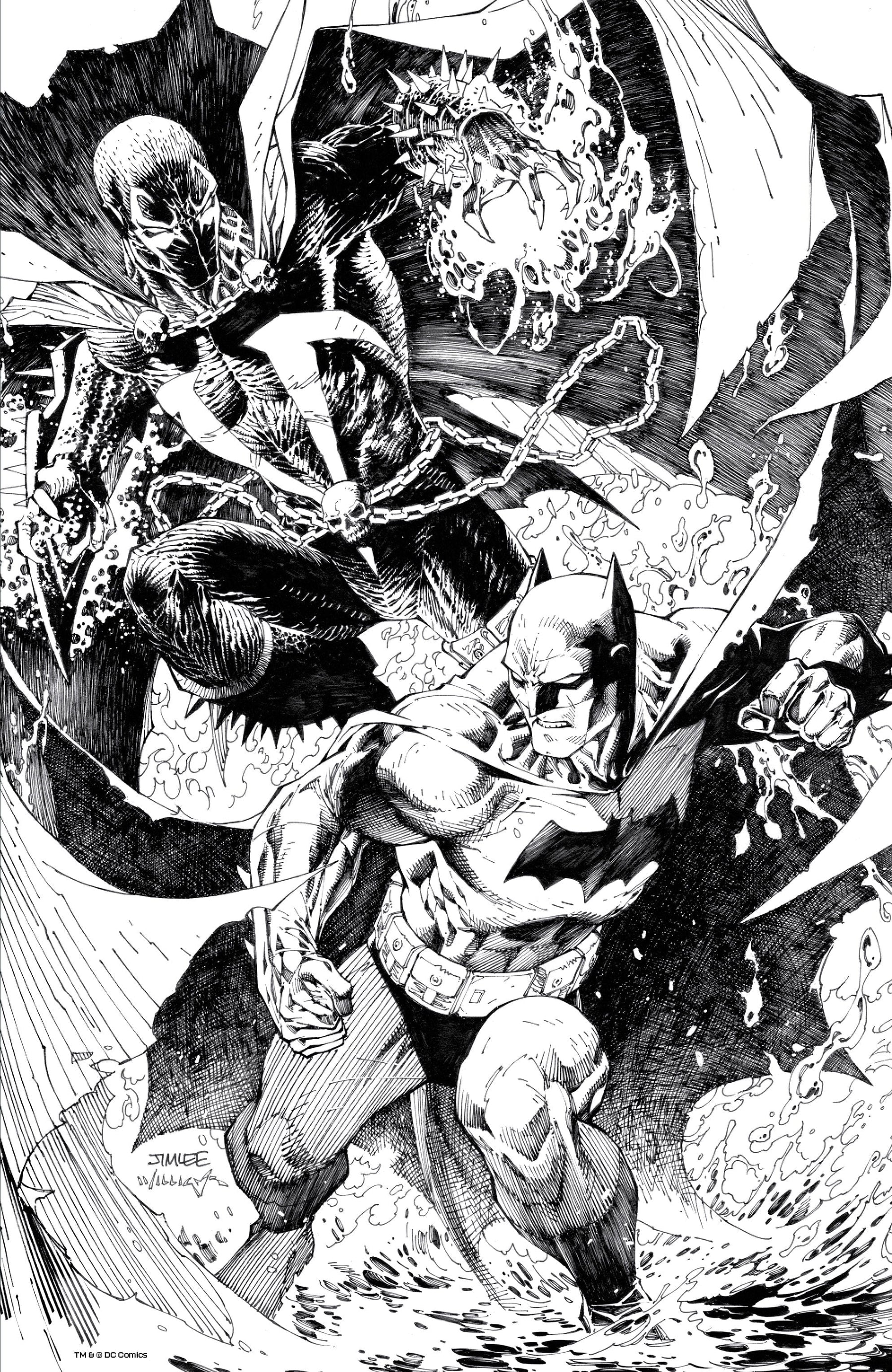 BATMAN SPAWN #1 (ONE SHOT) CVR N INC 1:100 JIM LEE VAR